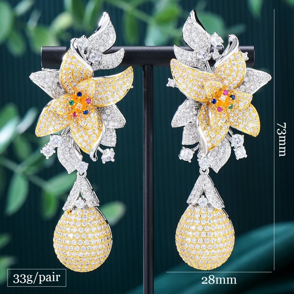 GODKI Brand New Hot Fashion Popular Luxury Ball Full Cubic Zirconia Pave Needle